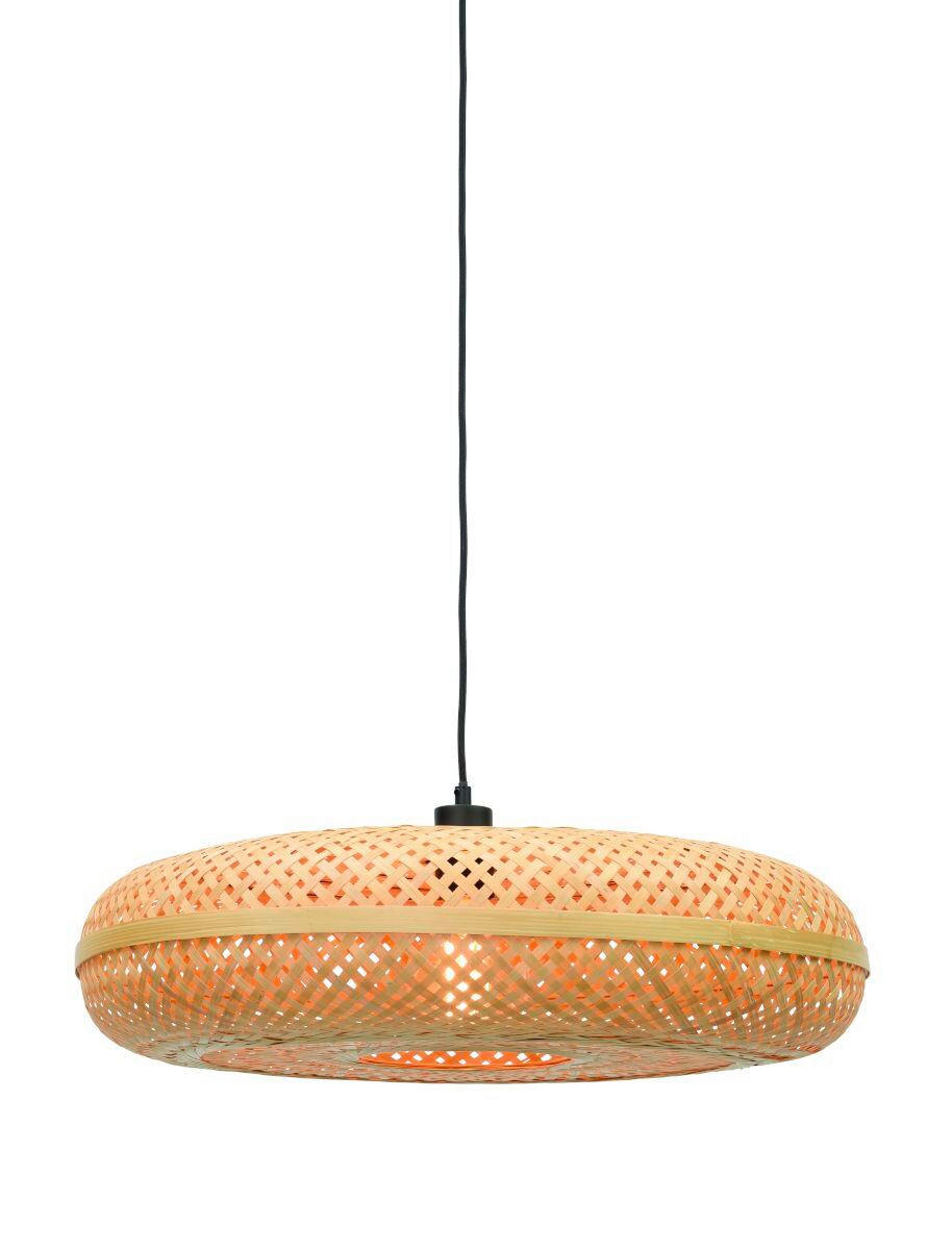 HÄNGLAMPA GOOD&MOJO 60/60/17 cm  - naturfärgad, Trend, trä (60/60/17cm) - Good & Mojo