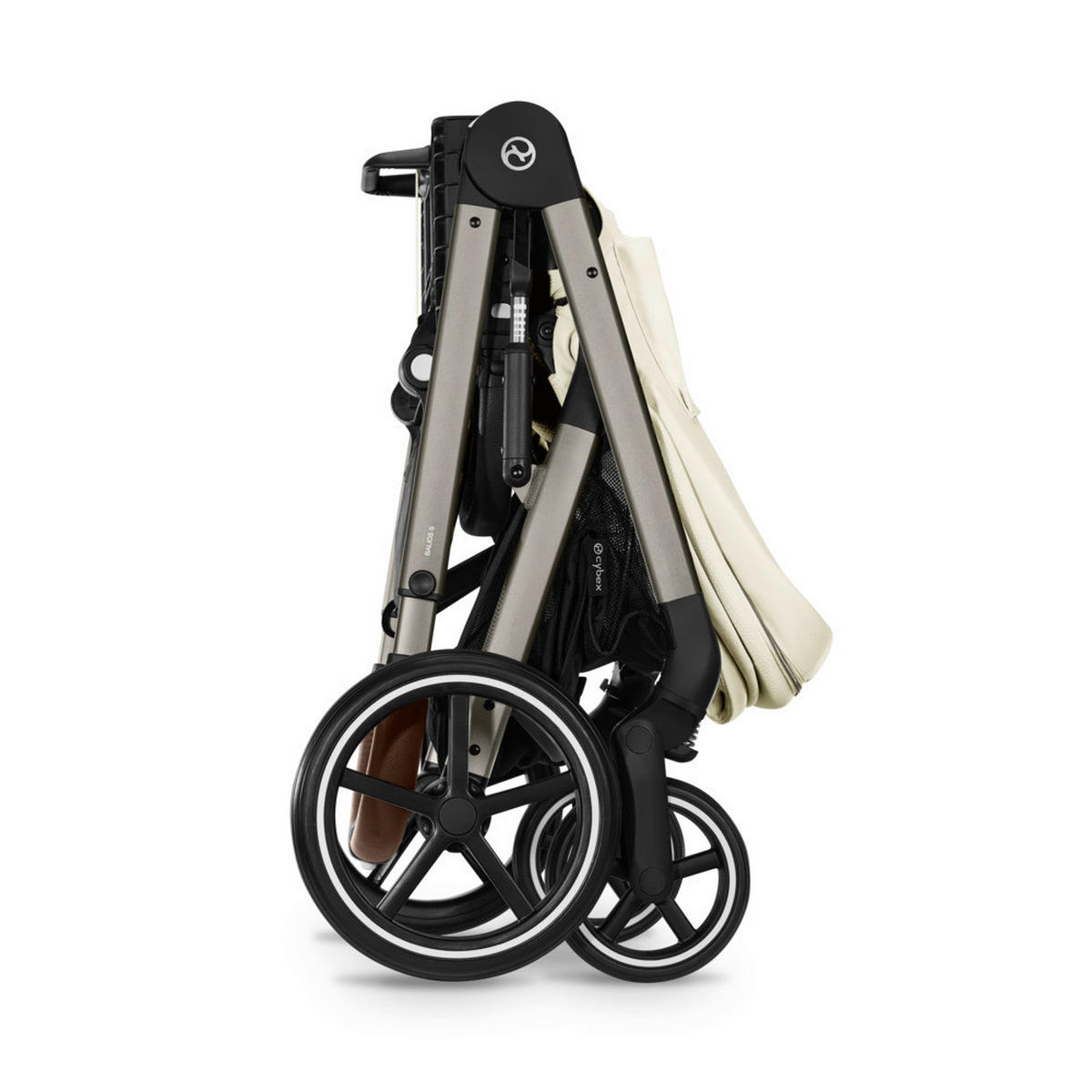 KINDERWAGEN  Balios S Lux  Seashell Beige  - Taupe/Beige, Basics, Textil/Metall (87/60/108cm) - cybex GOLD
