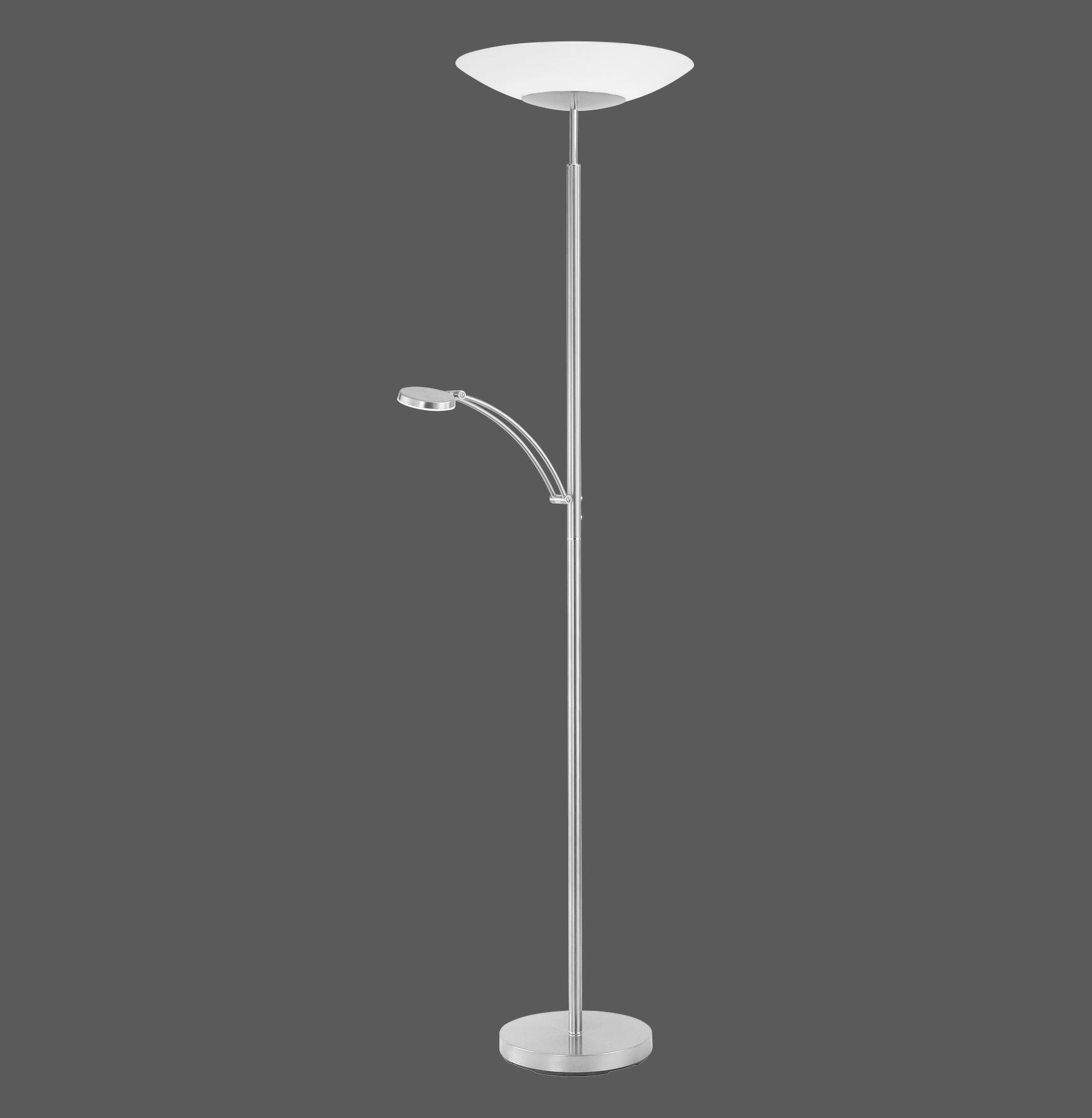 LED-STEHLEUCHTE 60/50/181 cm    - Silberfarben, Basics, Glas/Kunststoff (60/50/181cm) - Paul Neuhaus