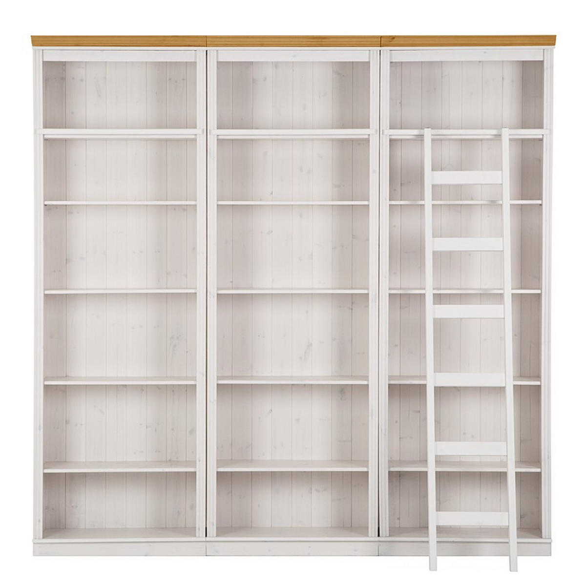 BÜCHERWAND Kiefer massiv Kieferfarben, Honig  - Kieferfarben/Honig, Design, Holz (223/222/37cm) - Livetastic