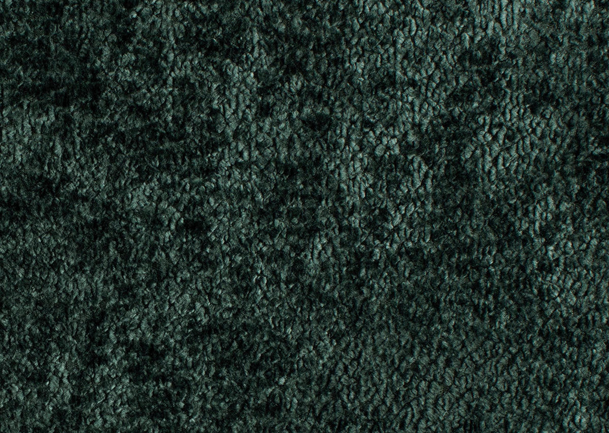 CloseUp von Welnova ECKSOFA Dunkelgrün Webstoff.