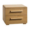 NACHTSCHRANK 48/39/43 cm Eiche massiv  - Eichefarben, Design, Holz (48/39/43cm) - Hasena