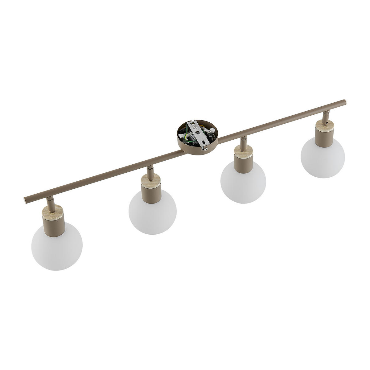 STRAHLER Merope 70/10/18 cm  - Sandfarben/Eschefarben, Basics, Glas/Metall (70/10/18cm) - Novel