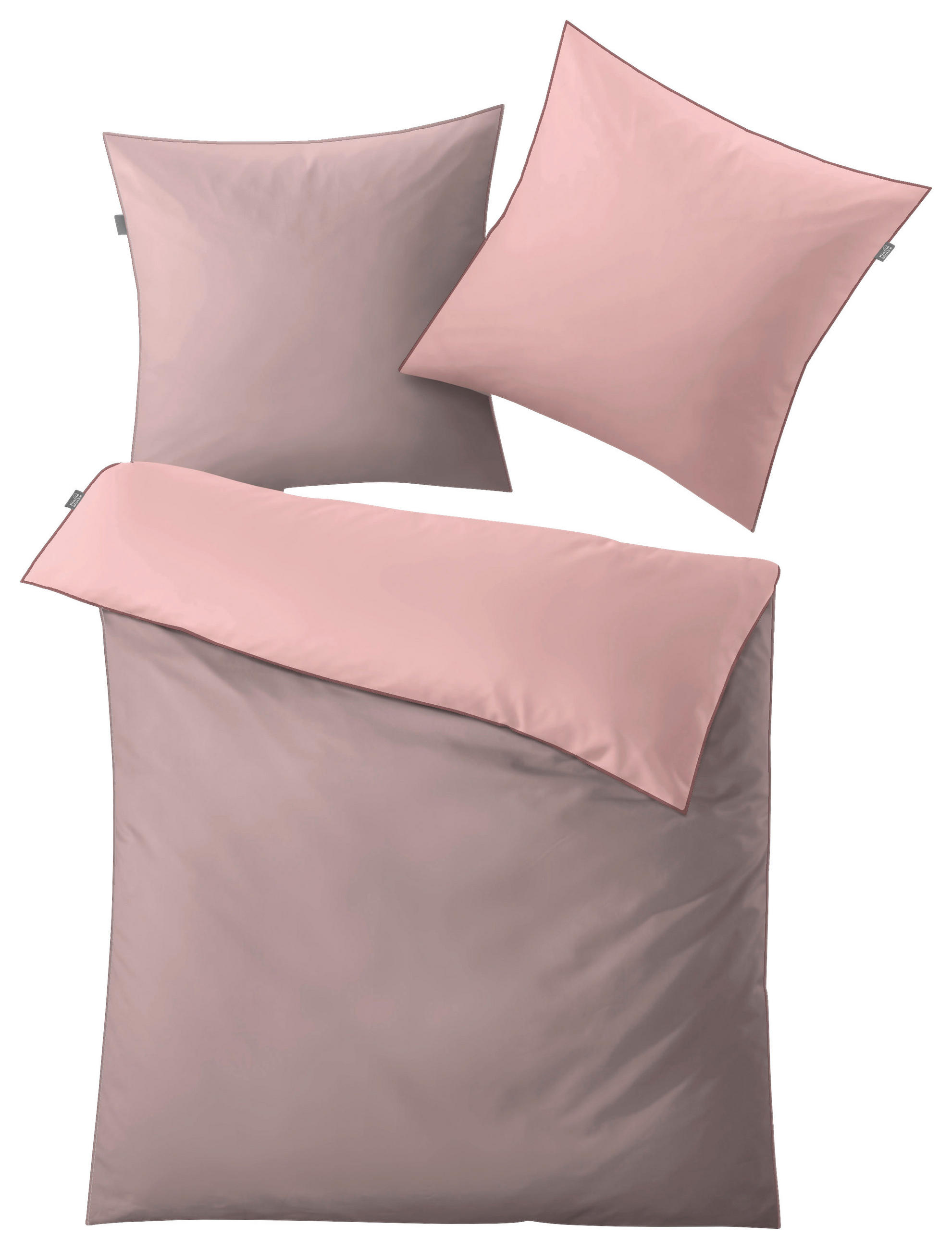 E-shop Kleine Wolke OBOJSTRANNÁ POSTEĽNÁ BIELIZEŇ, makosatén, ružová, 135/200 cm
