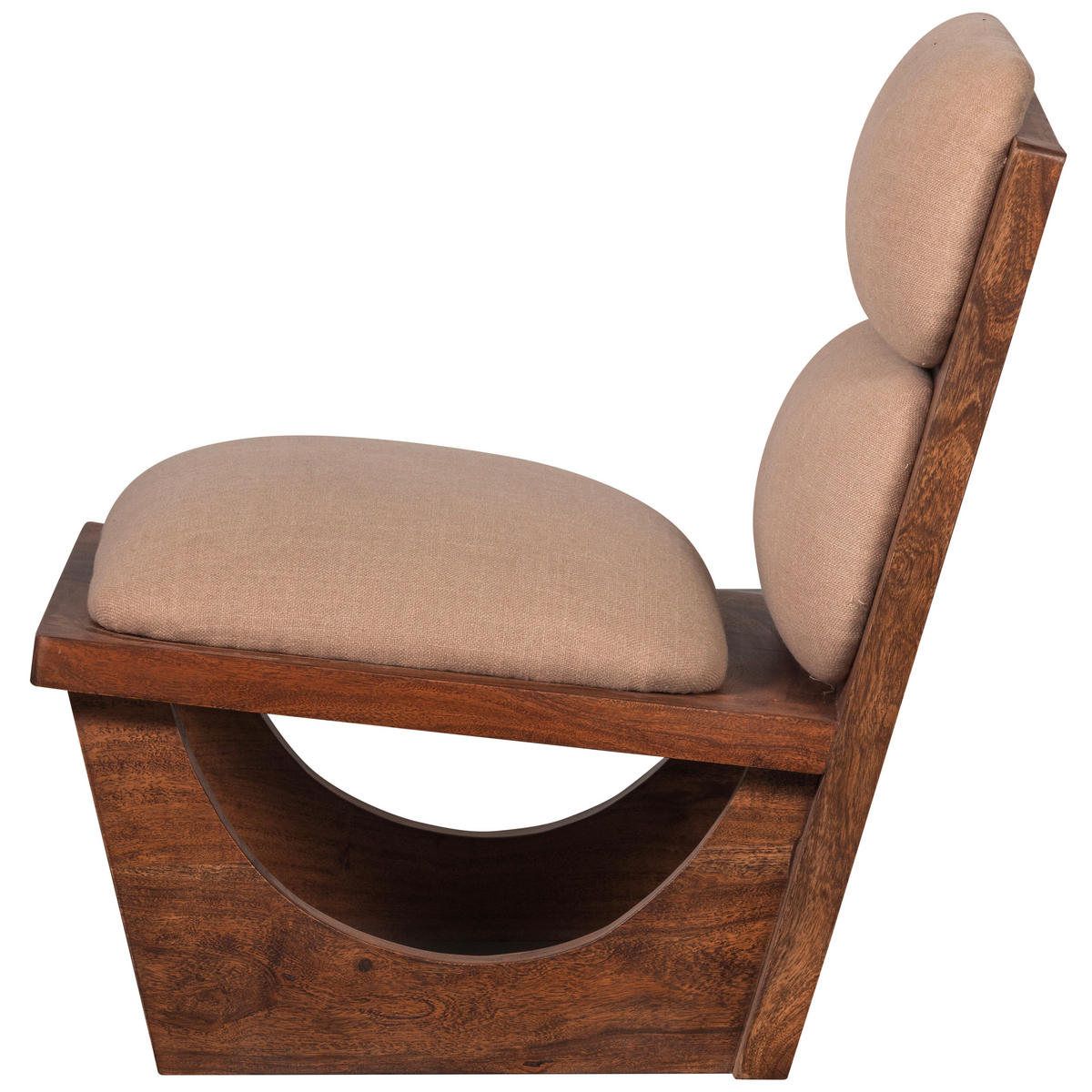 SESSEL in Naturfarben, Akaziefarben  - Naturfarben/Akaziefarben, Design, Holz/Textil (70/75/80cm) - Livetastic