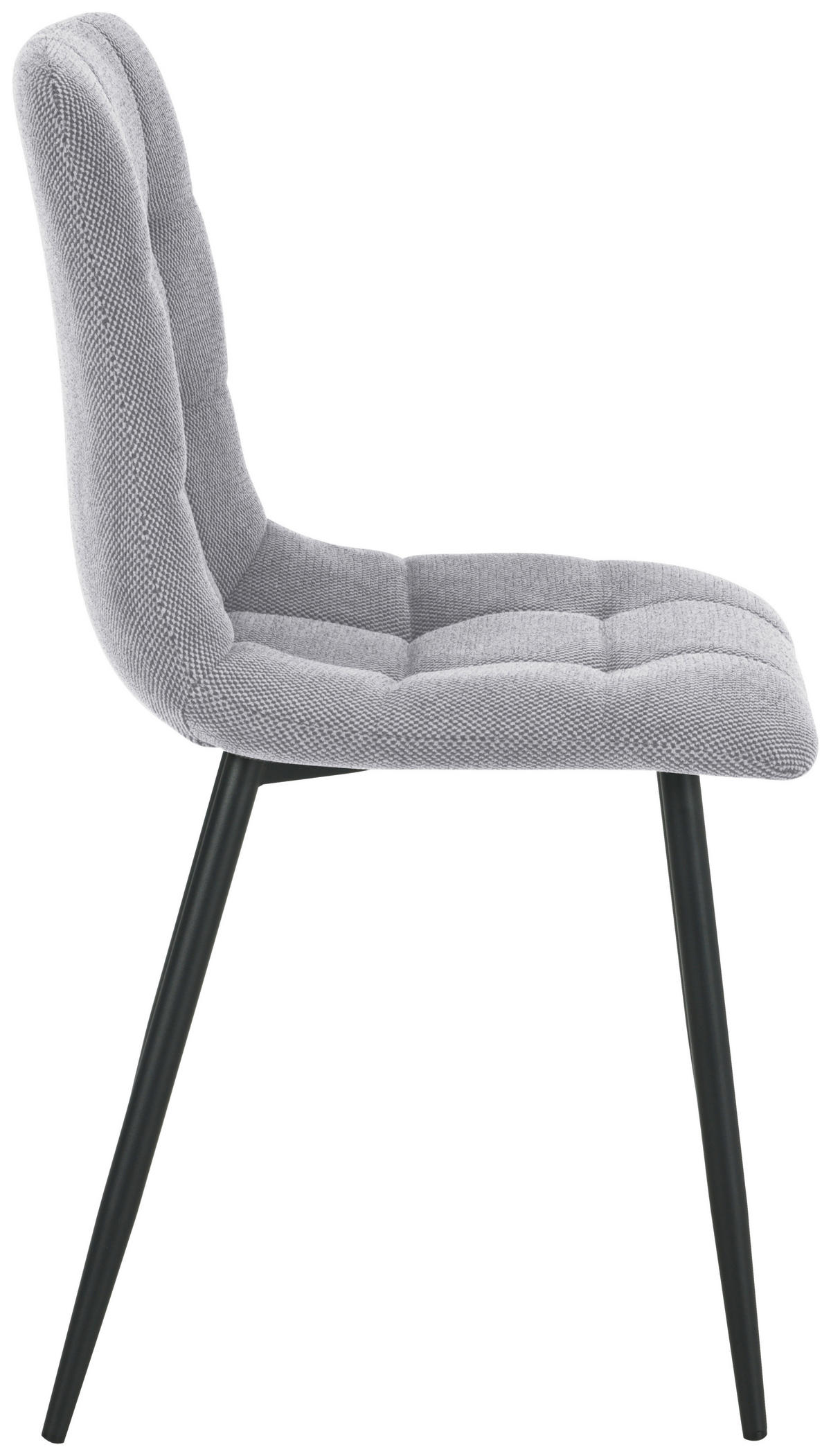 VIERFUßSTUHL - Schwarz/Grau, KONVENTIONELL, Holz/Textil (45/88/55cm) - P & B