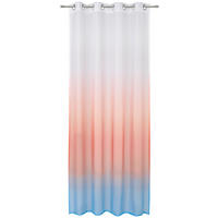 ZÁVĚS S OČKY, poloprůhledné, 140/245 cm - oranžová/modrá, Trend, textil (140/245cm) - Esposa