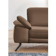 ECKSOFA Rivello in Echtleder Braun  328/193 cm  - Schwarz/Braun, Design, Leder/Metall (328/193cm) - Dieter Knoll