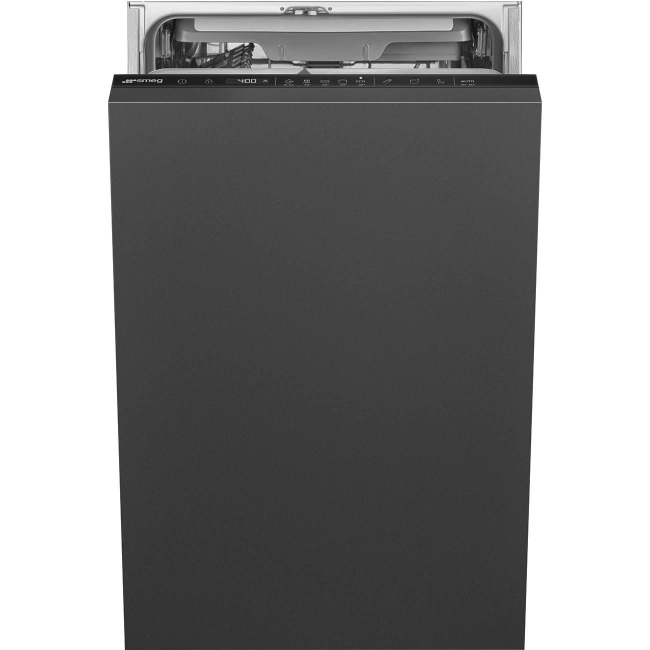 GESCHIRRSPÜLER ST4533IN  - Schwarz Hochglanz, Basics, Kunststoff/Metall (44,6/81,8/55cm) - SMEG