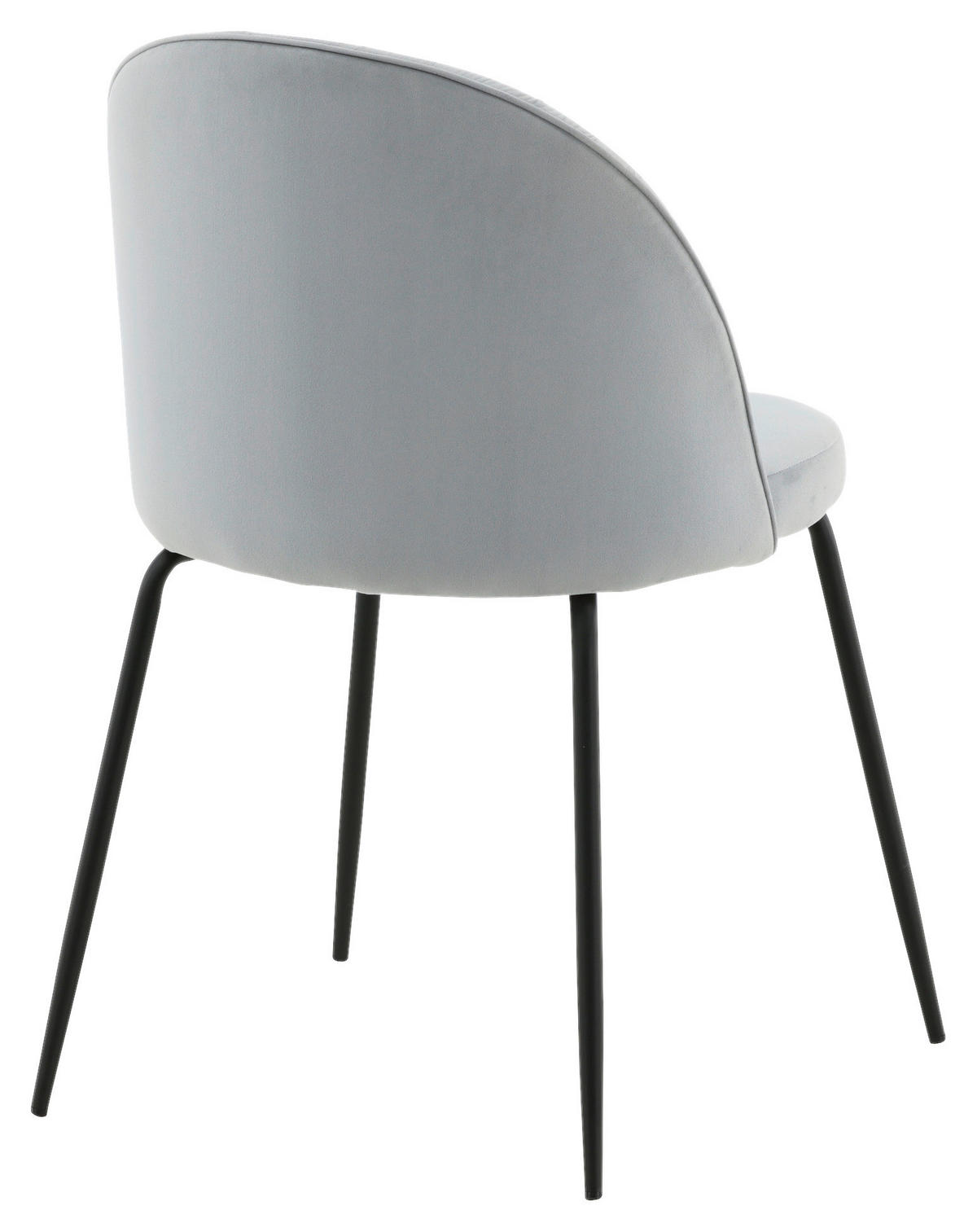 STUHL-SET  in Stahl  - Hellgrau, Design, Textil/Metall (49/79.5/50cm) - Livetastic