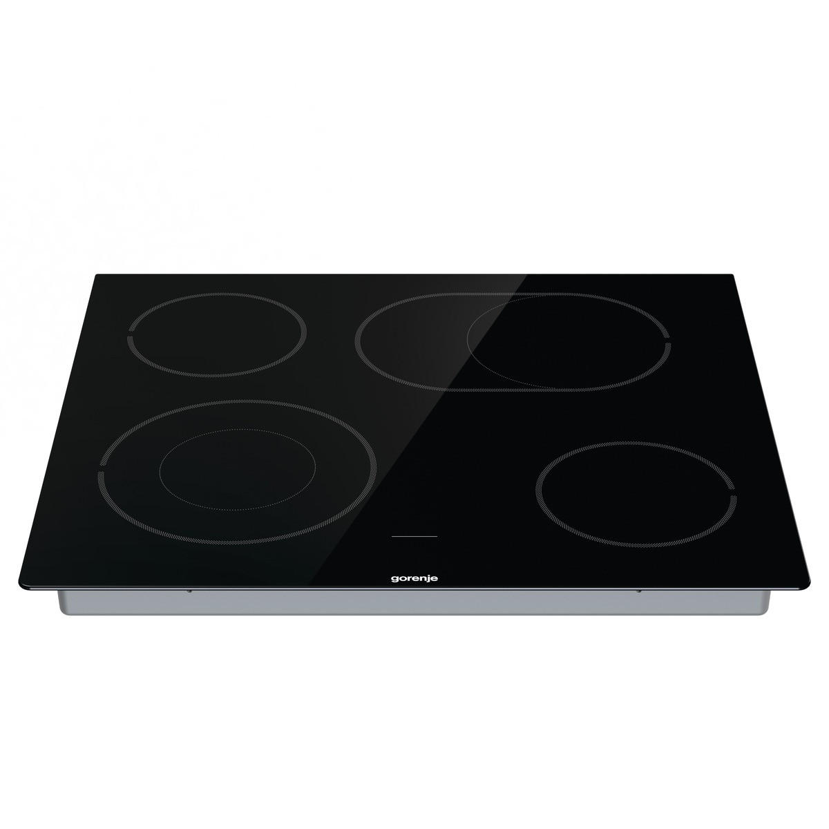 HERDSET 738870  - Edelstahlfarben/Schwarz, Basics, Glas/Metall (59,5/59,5/56,4cm) - Gorenje