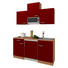 MINIKÜCHE E-Geräte, Spüle - Eichefarben/Rot, KONVENTIONELL (150/200/60cm) - Bessagi Home MINIKÜCHE E-Geräte, Spüle - Eichefarben/Rot, KONVENTIONELL (150/200/60cm) - Bessagi Home