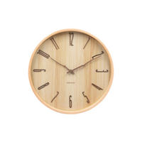 WANDUHR Rama Braun  - Braun, Basics, Holzwerkstoff (30cm) - Karlsson