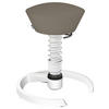 BÜROHOCKER recycel-Polyester   Weiss, Beige  - Weiss/Beige, Basics, Textil/Metall (55/45,66/55cm) - Aeris