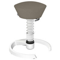 BÜROHOCKER recycel-Polyester   Weiss, Beige  - Weiss/Beige, Basics, Textil/Metall (55/45,66/55cm) - Aeris