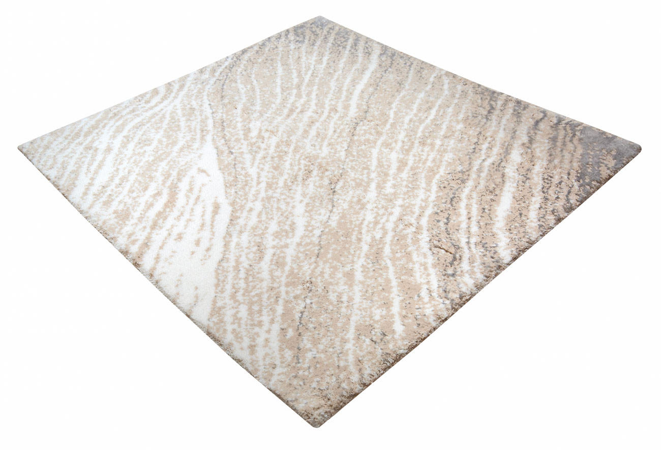 COVOR DE BAIE  60/60 cm  ecru, argintiu, bej   - argintiu/bej, Basics, textil (60/60cm) - Esposa