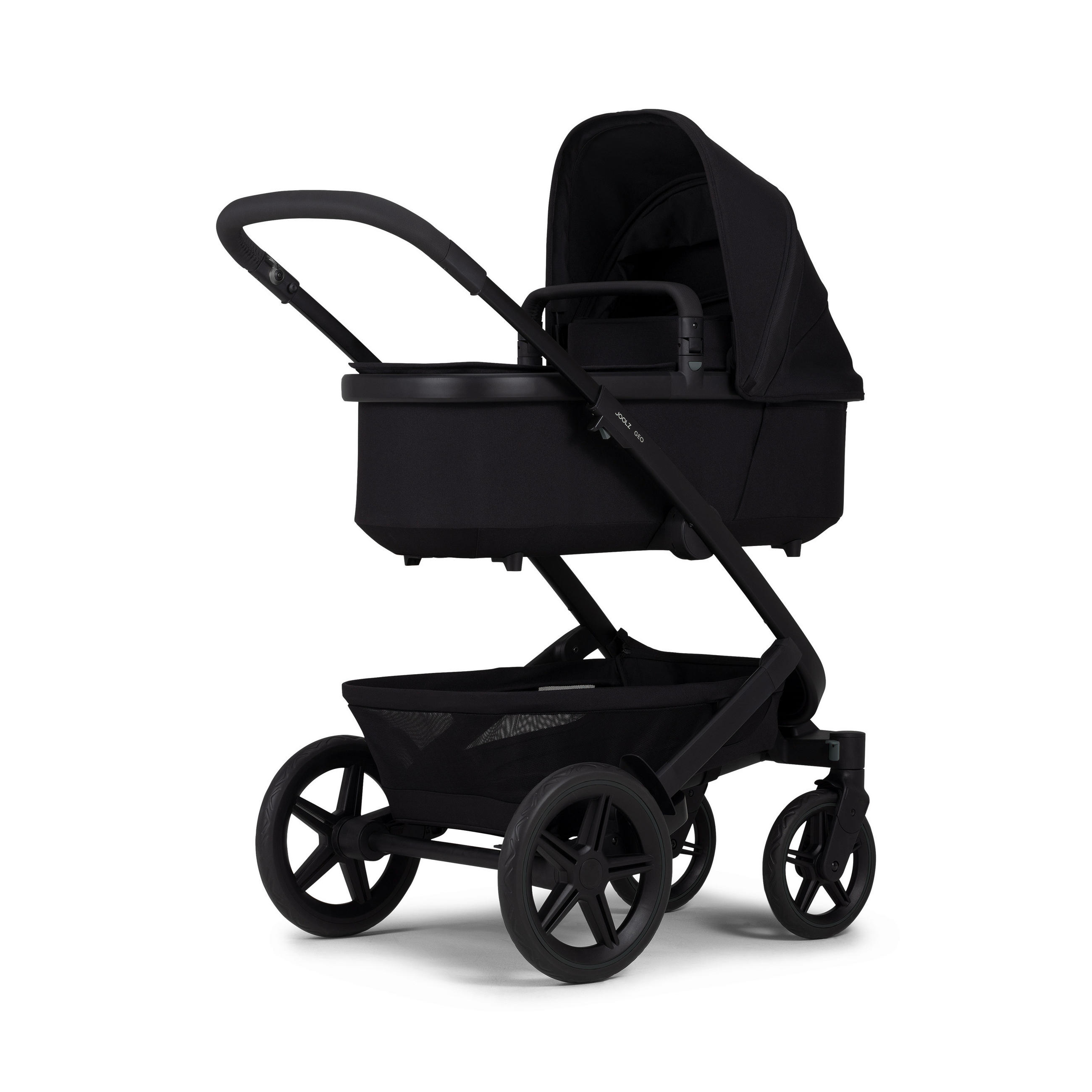 KINDERWAGENSET  Geo3 Mono  Space Black  - Schwarz, Basics, Textil/Metall (60/92-113/77-105cm) - Joolz