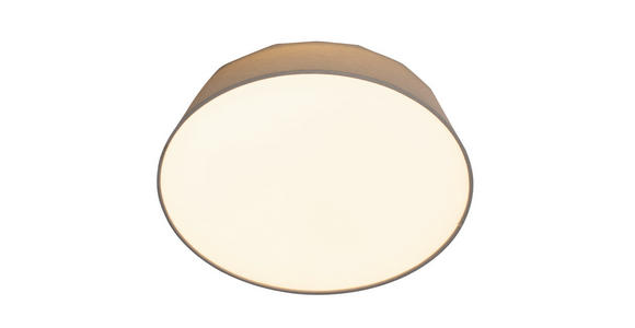 LED-DECKENLEUCHTE 40/12,7 cm - Hellgrau, Basics, Kunststoff/Textil (40/12,7cm) - Novel