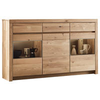 HIGHBOARD Eichefarben  190,1/110,5/42,1 cm  - Eichefarben, Design, Glas/Holz (190,1/110,5/42,1cm) - Valdera
