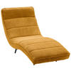 RELAXLIEGE in Webstoff Currygelb  - Currygelb/Schwarz, Design, Textil/Metall (78/83/168cm) - Welnova