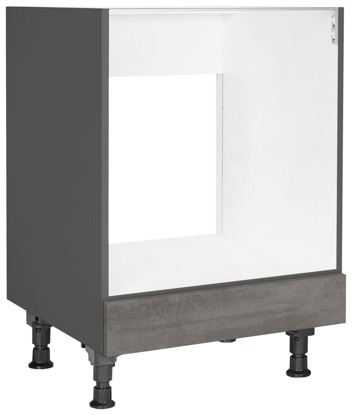 HERDUMBAUSCHRANK 60/87/56 cm  in Schieferfarben  - Schieferfarben, MODERN, Holzwerkstoff (60/87/56cm) - Nobilia