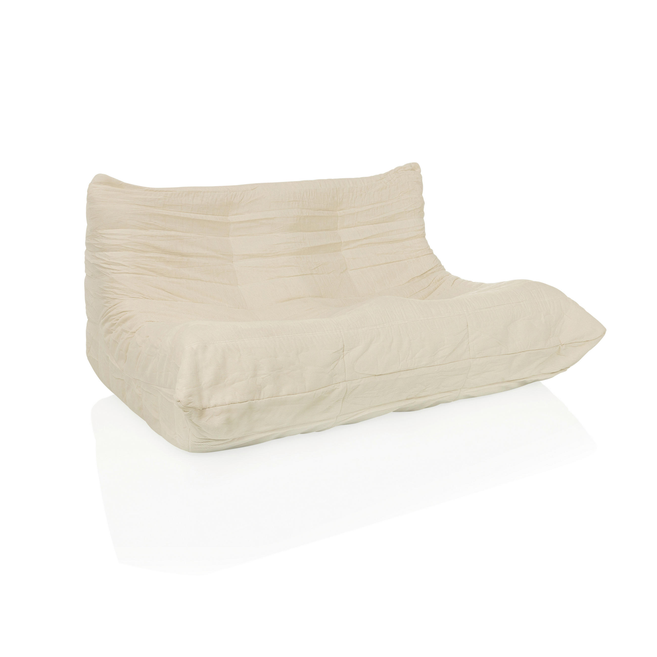 LOUNGESESSEL Cord Beige    - Beige, MODERN, Textil (140/72/100cm) - MID.YOU