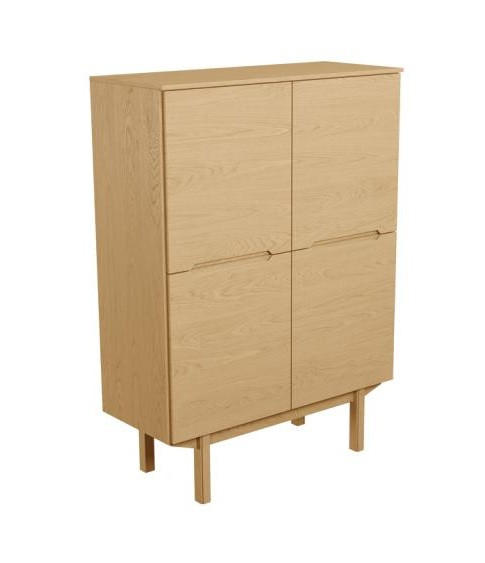 HÖG BYRÅ  98/135/41 cm 1 låda(or)  - ekfärgad, Design, trä (98/135/41cm) - Skovby