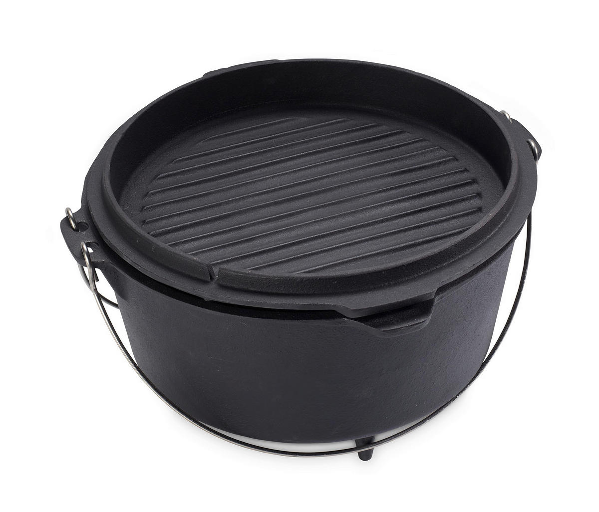 DUTCH OVEN SET - svart, Basics, metall (31,5/31,5/21cm) - Echtwerk