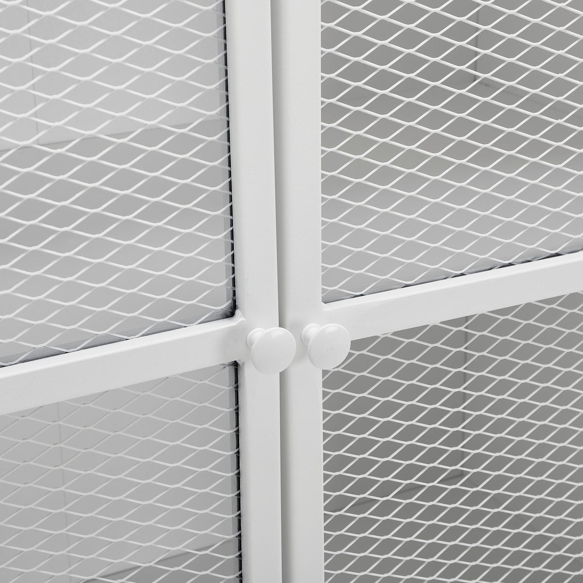 VITRINE in Weiß  - Weiß, MODERN, Holzwerkstoff/Metall (80/191/41cm) - Novel