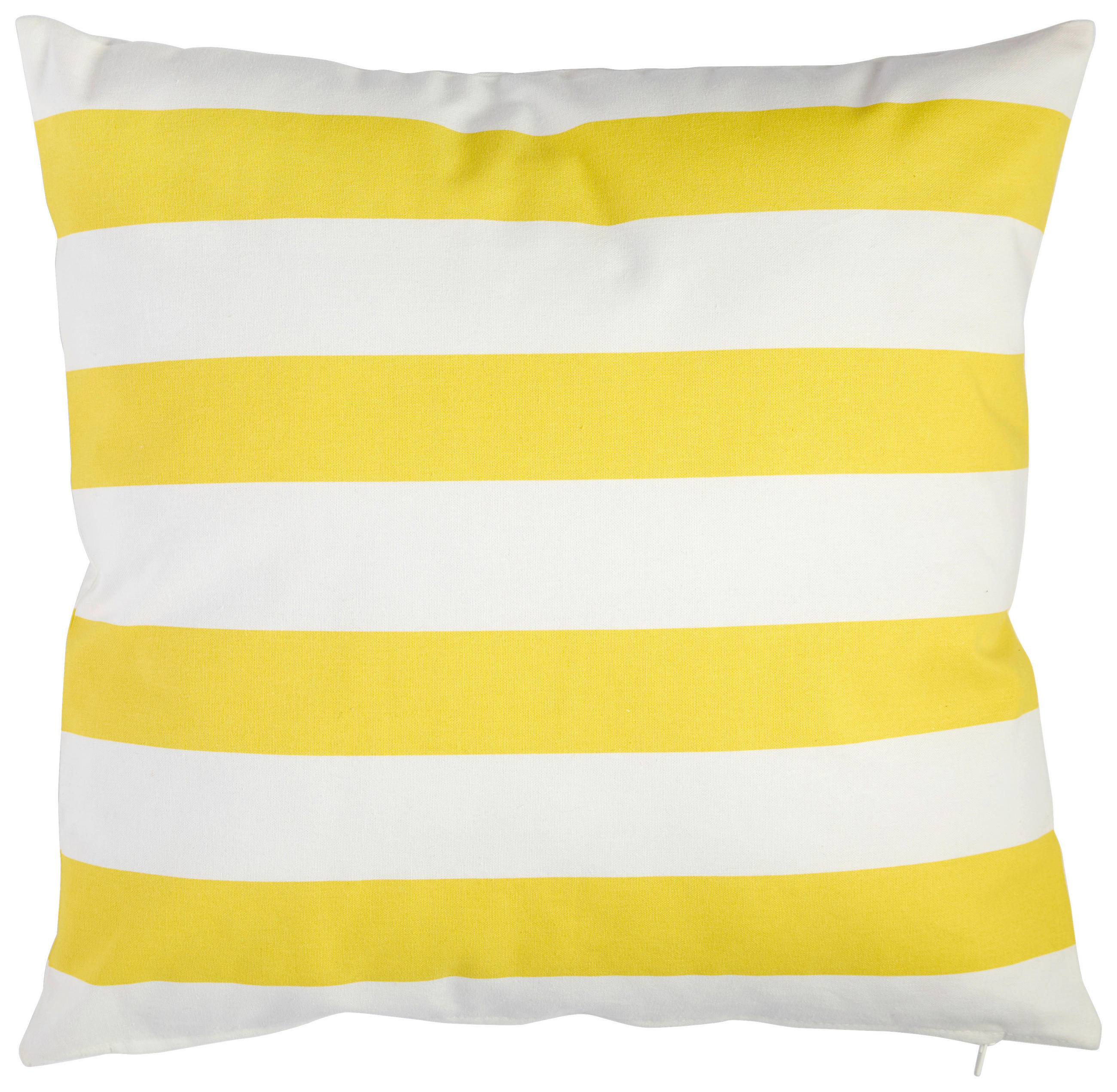POTAH NA POLŠTÁŘ  48/48 cm - bílá/žlutá, textil (48/48cm) - Ambia Garden