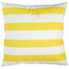 KISSENHÜLLE 48/48 cm  - Gelb/Weiß, Textil (48/48cm) - Ambia Garden