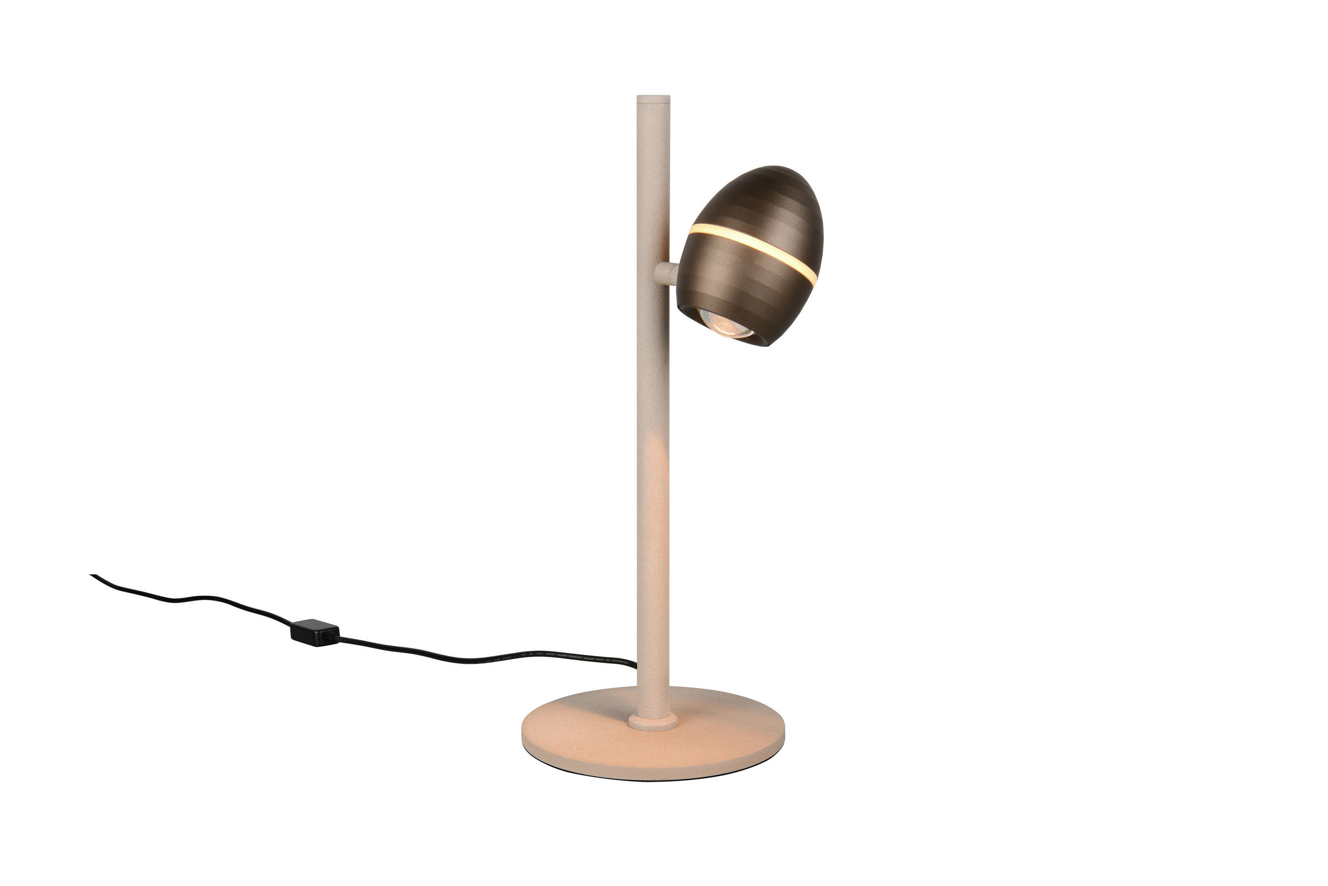 LED-TISCHLEUCHTE Bedford 19/38/19 cm  - Platinfarben/Grau, Design, Metall (19/38/19cm) - Trio Leuchten