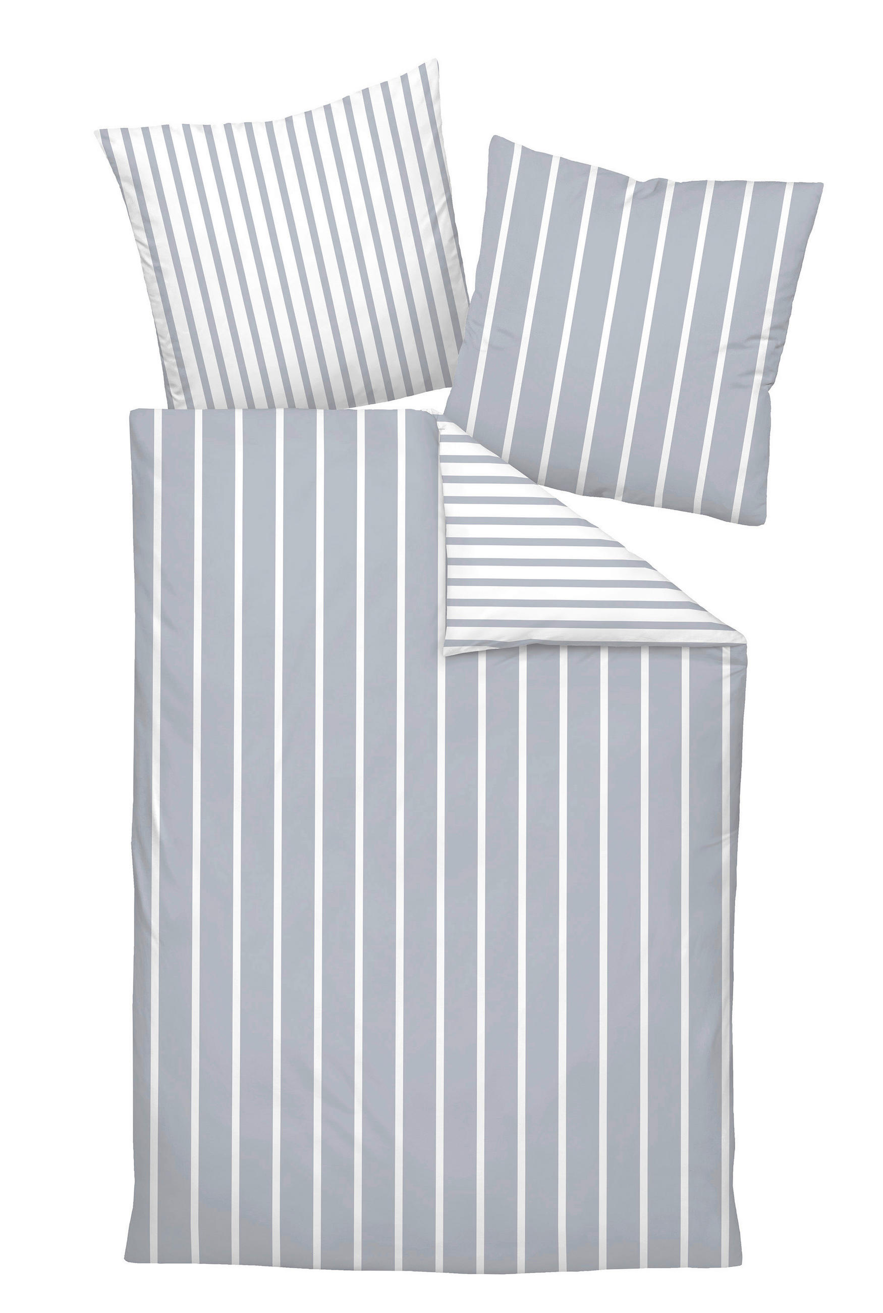 WENDEBETTWÄSCHE 155/200 cm  - Platinfarben, Design, Textil (155/200cm) - Janine