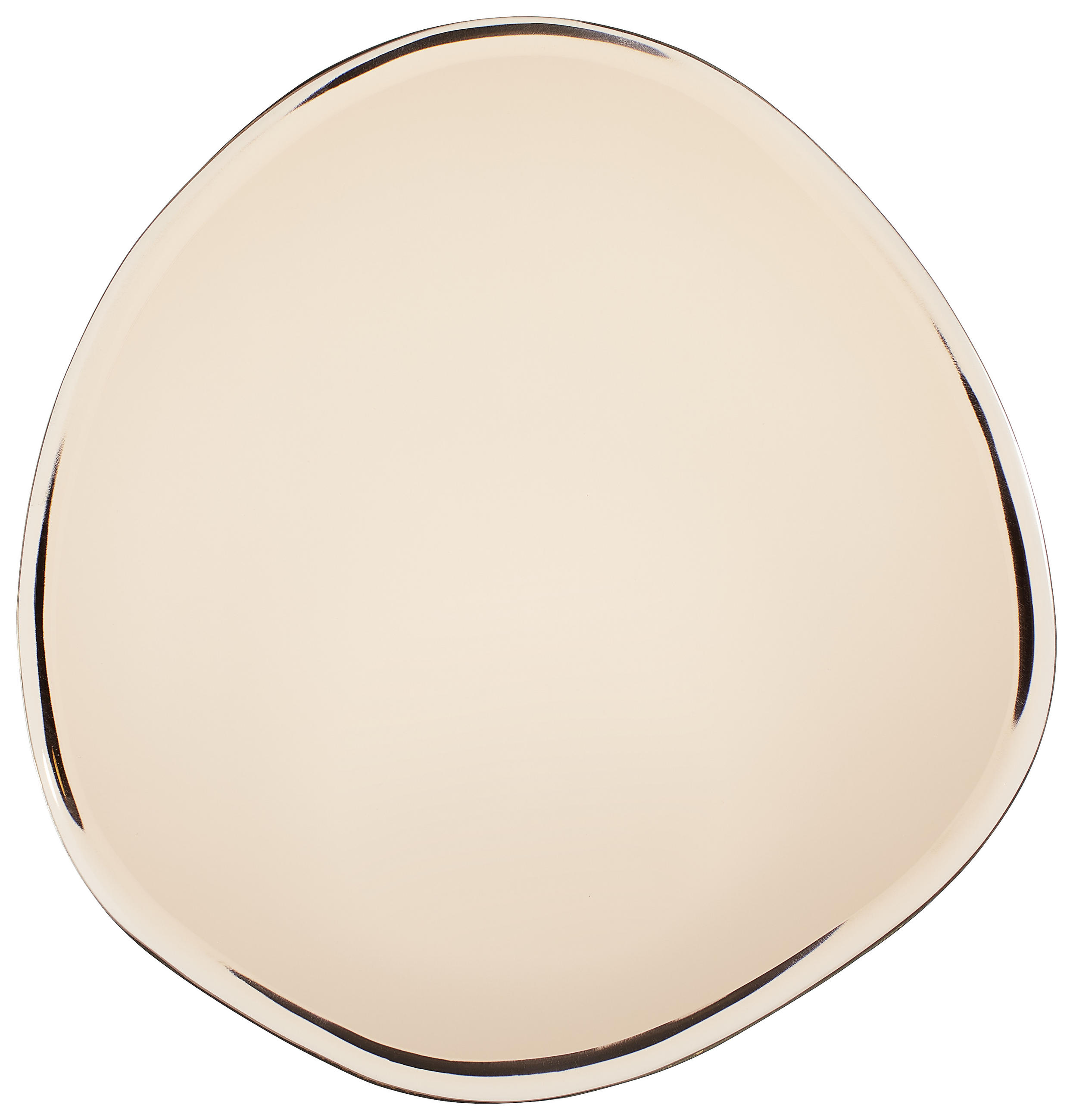 WANDSPIEGEL 36/34/1,5 cm - Bronzefarben/Grau, Basics, Metall (36/34/1,5cm) - Light & Living