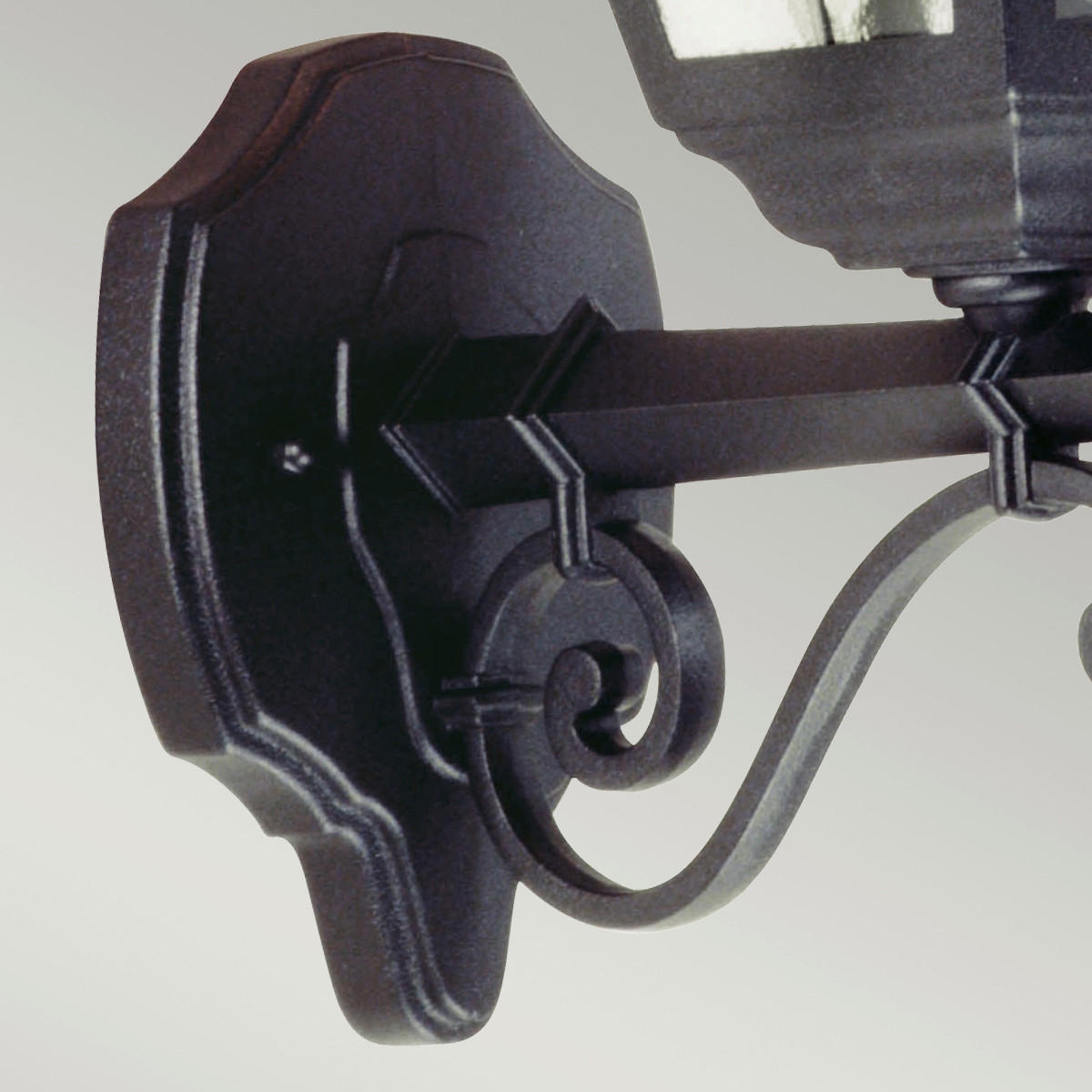 VÄGGLAMPA FÖR UTOMHUS - svart, Basics, metall/glas (18.4/45cm) - Elstead Lighting