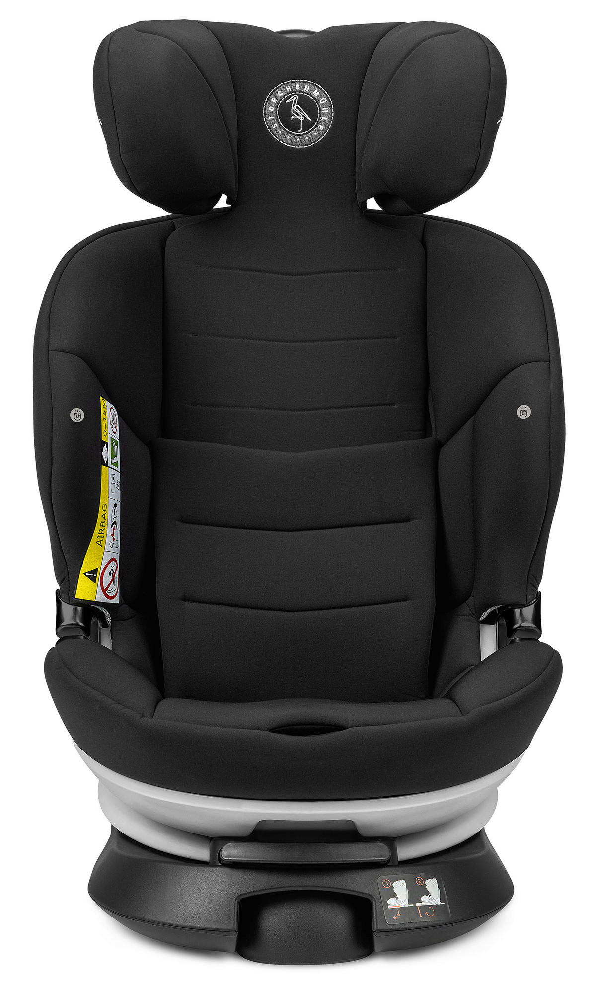 KINDERAUTOSITZ Niki Kid Onyx   - Schwarz, Basics, Textil (45/59/53,5cm) - Storchenmühle