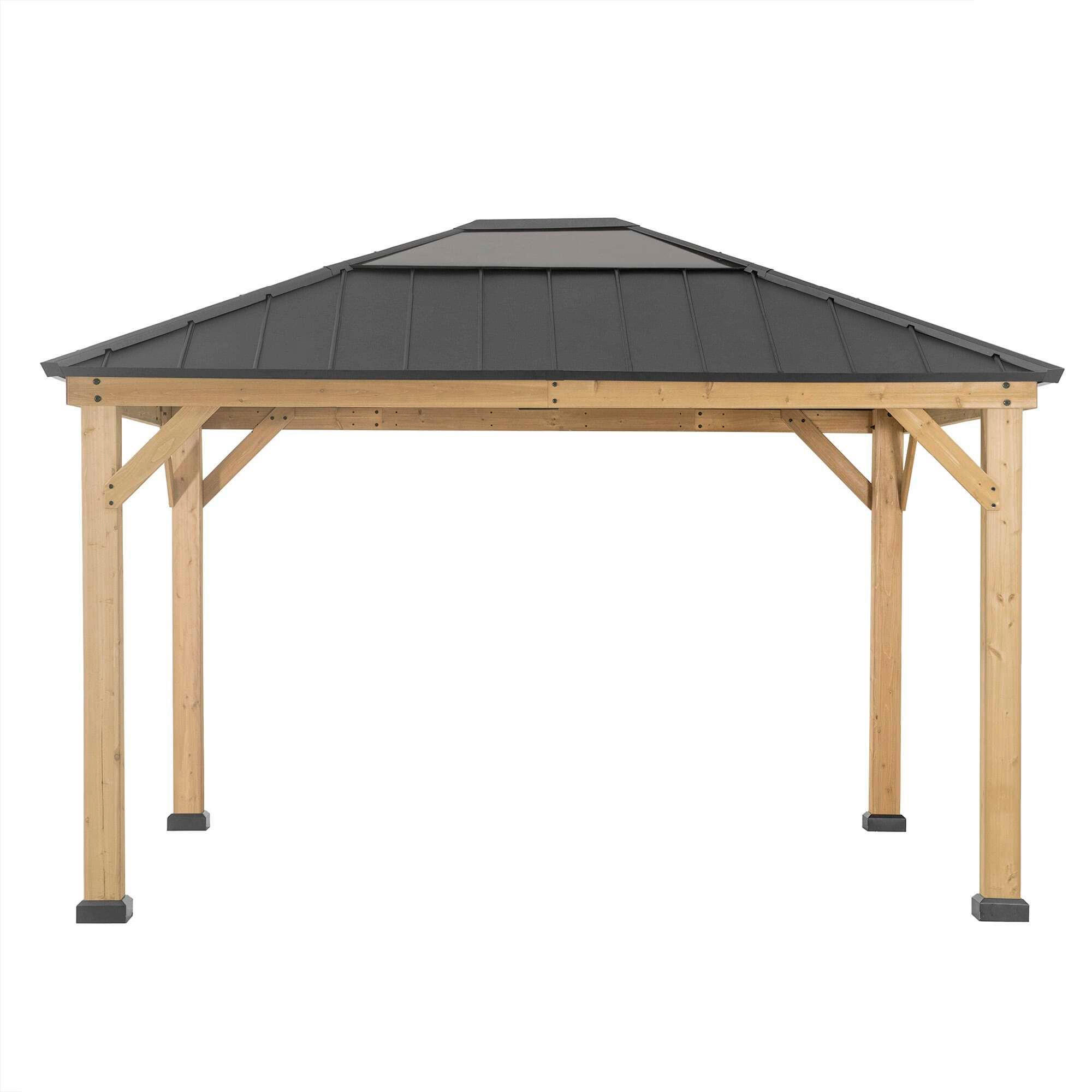 PAVILLON 393,5/286,5/335,5 cm   - Anthrazit, Basics, Holz/Kunststoff (393,5/286,5/335,5cm)