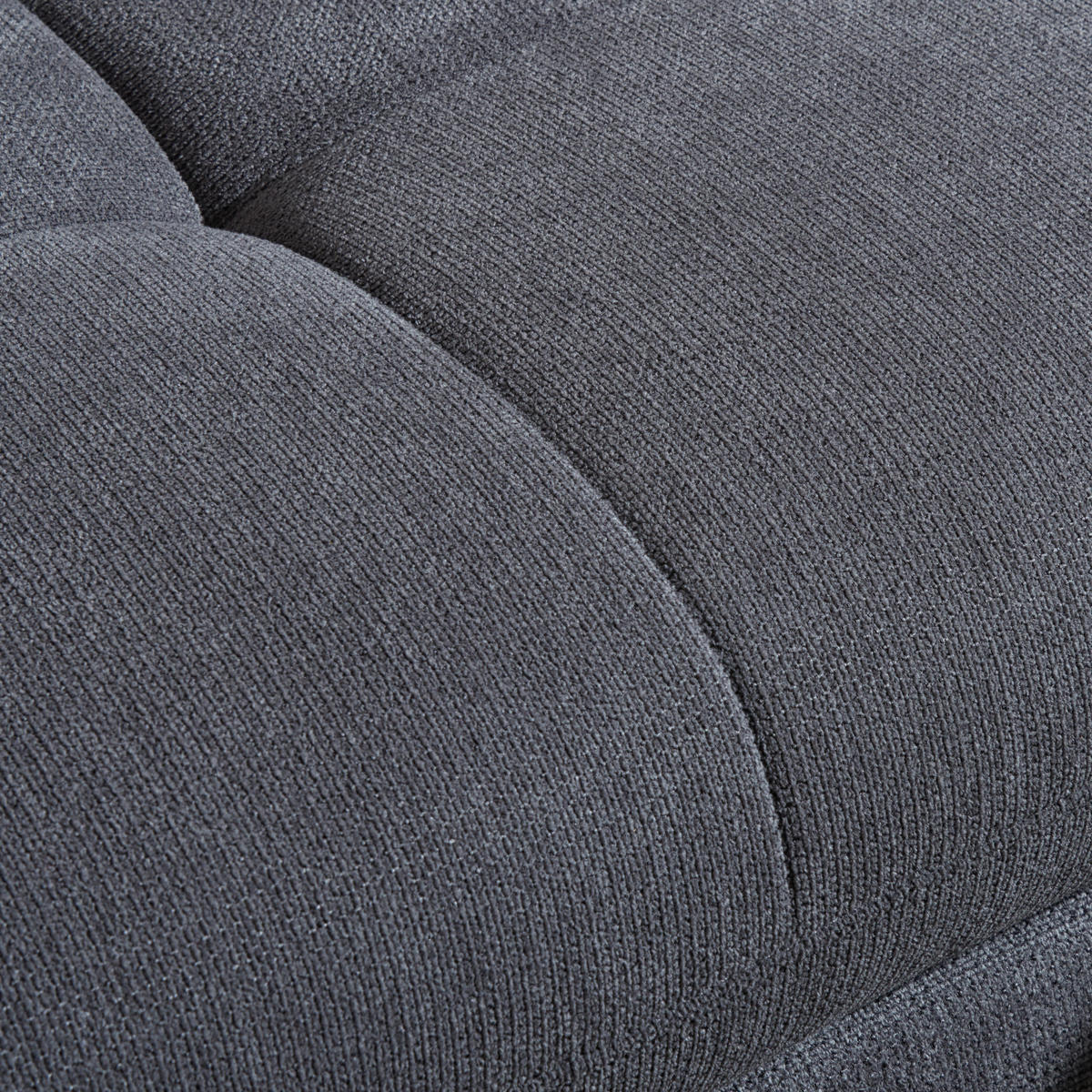 ECKSOFA Creme Webstoff  - Chromfarben/Creme, Design, Textil/Metall (310/203cm) - Xora