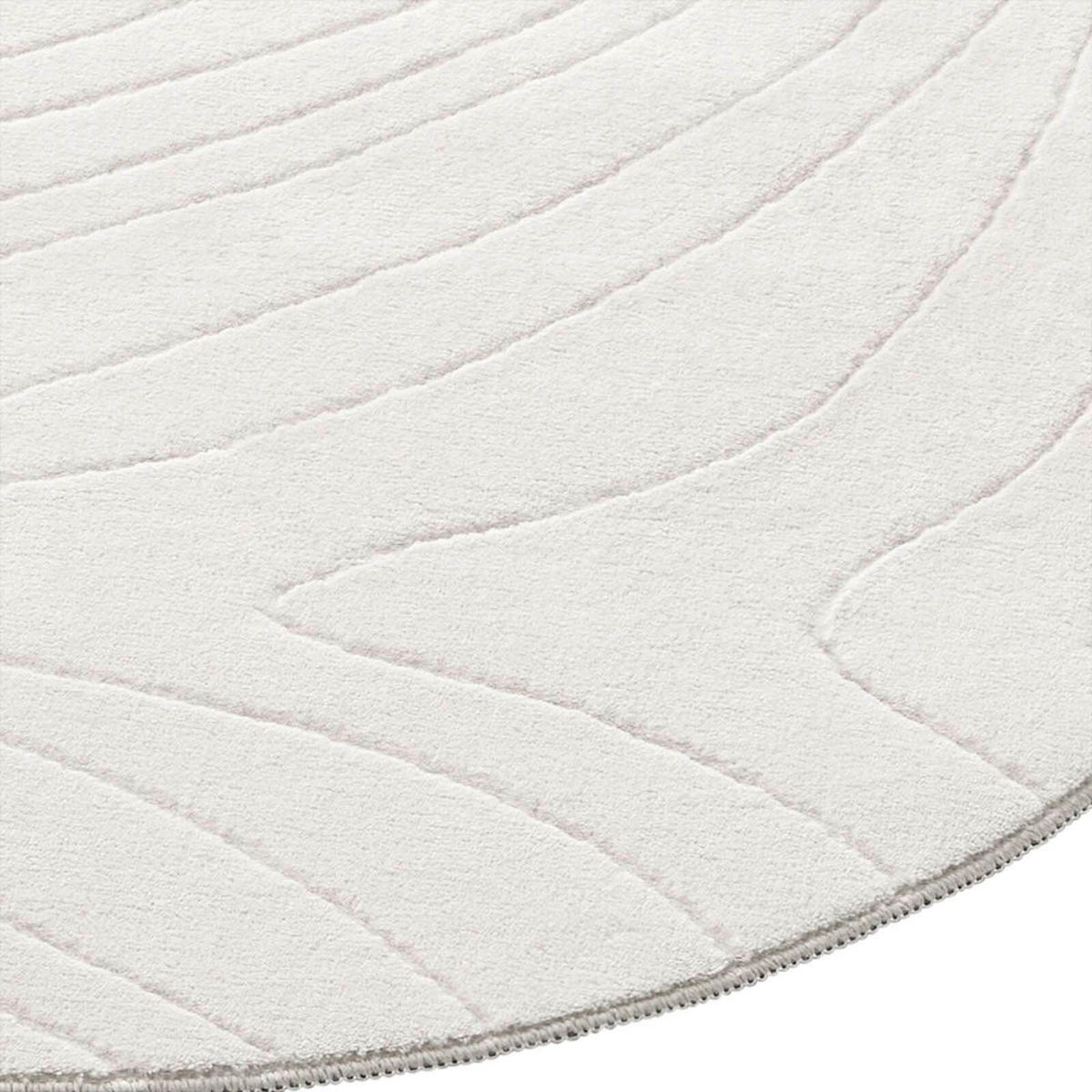 HOCHFLORTEPPICH 80 cm Stilo Creme rund  - Creme, Basics, Textil (80cm) - Novel