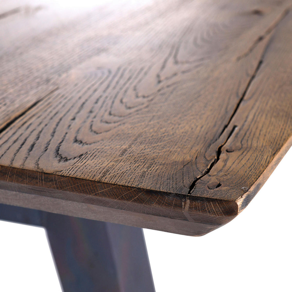 ESSTISCH in Holz 240/100/77 cm  - Graublau/Eichefarben, MODERN, Holz/Metall (240/100/77cm) - Livetastic