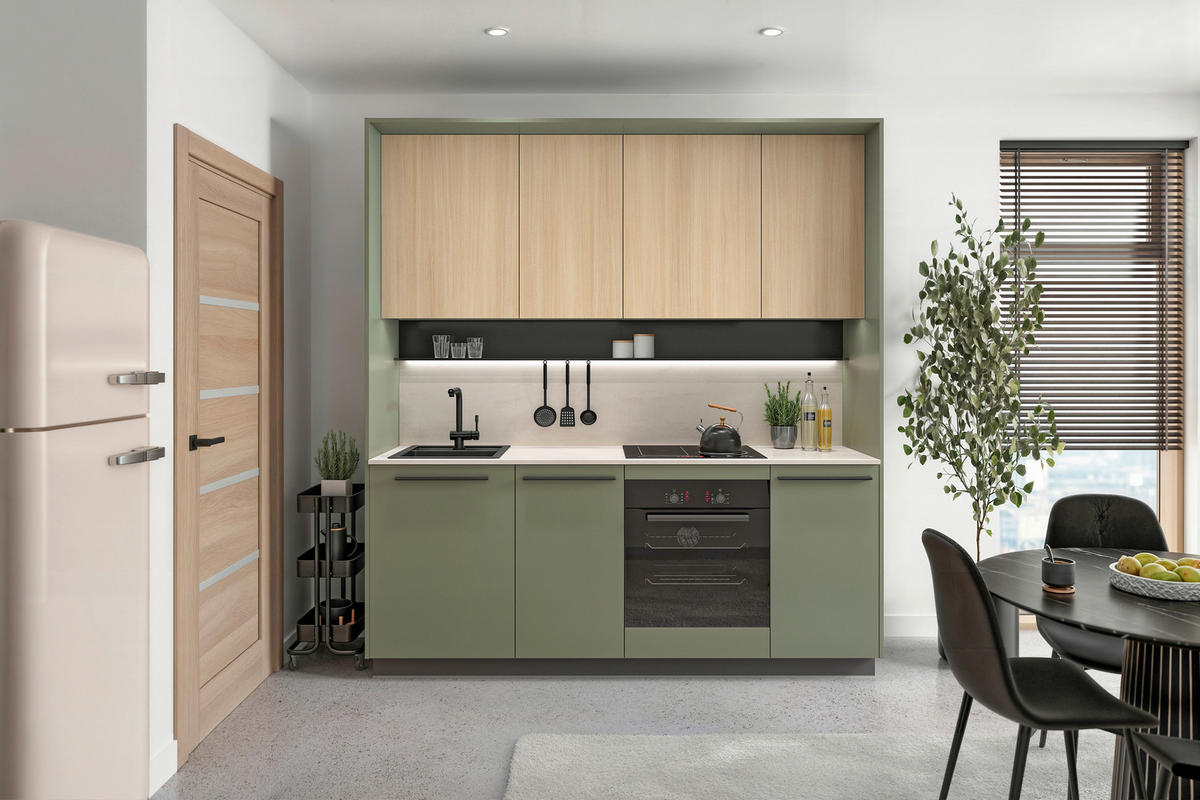 PASSEPARTOUTRAHMEN 213,7/222,7/58,5 cm   - Dunkelgrün, Basics, Holzwerkstoff (213,7/222,7/58,5cm) - Visiona