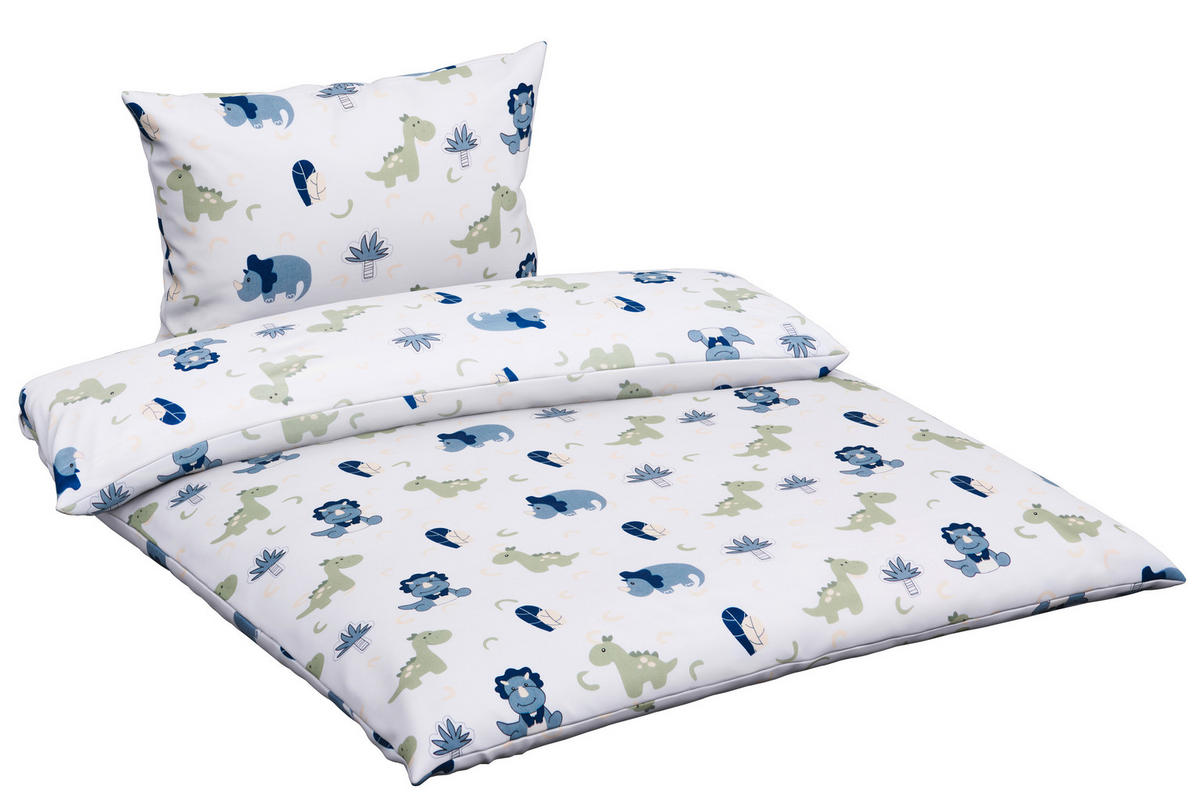 DETSKÁ POSTEĽNÁ BIELIZEŇ 100/135 cm  - modrá/biela, Trend, textil (100/135cm) - Patinio