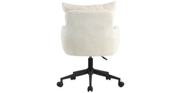 DREHSTUHL in Cord Creme, Schwarz - Creme/Schwarz, Design, Kunststoff/Textil (58/84,5-92/64cm) - Carryhome