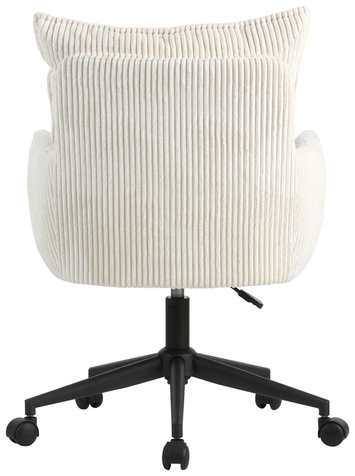 VRTLJIVI STOL kovina, tekstil krem barve, črna  - črna/krem barve, Design, kovina/umetna masa (58/84,5-92/64cm) - Carryhome