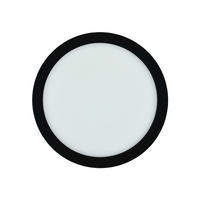 LED-DECKENLEUCHTE Space 22,5/1,7 cm   - Schwarz, KONVENTIONELL, Kunststoff (22,5/1,7cm)