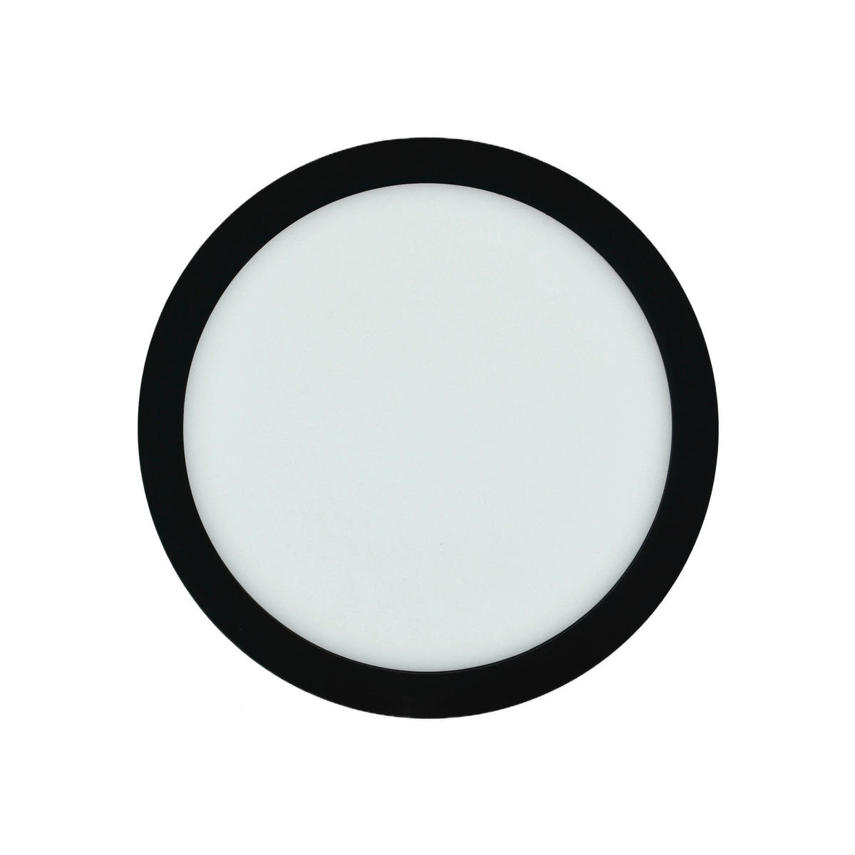 LED-DECKENLEUCHTE Space 22,5/1,7 cm   - Schwarz, KONVENTIONELL, Kunststoff (22,5/1,7cm)