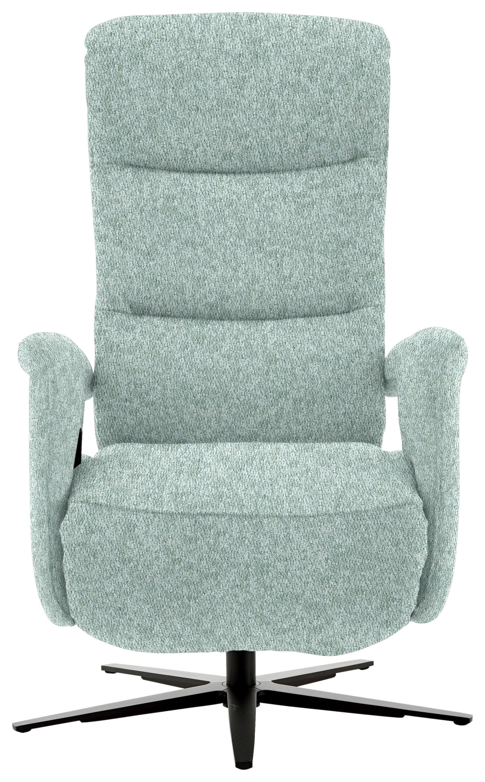 RELAXSESSEL in Textil Mintgrün  - Schwarz/Mintgrün, Design, Textil/Metall (71/112/83cm) - Beldomo Style