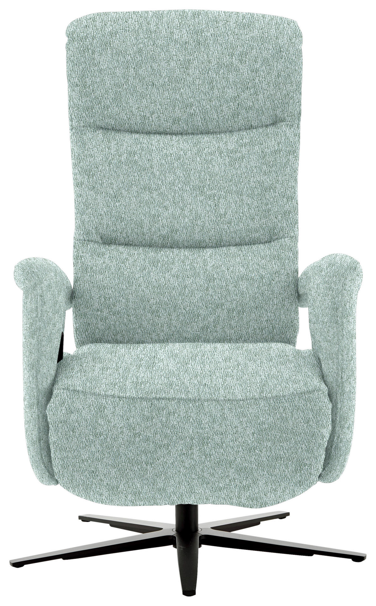RELAXSESSEL in Textil Mintgrün  - Schwarz/Mintgrün, Design, Textil/Metall (71/112/83cm) - Beldomo Style