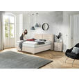BOXSPRINGBETT 180/200 cm,  in Beige, Matratze, H2 + H2 = mittel  - Chromfarben/Beige, KONVENTIONELL, Textil (180/200cm) - Dieter Knoll