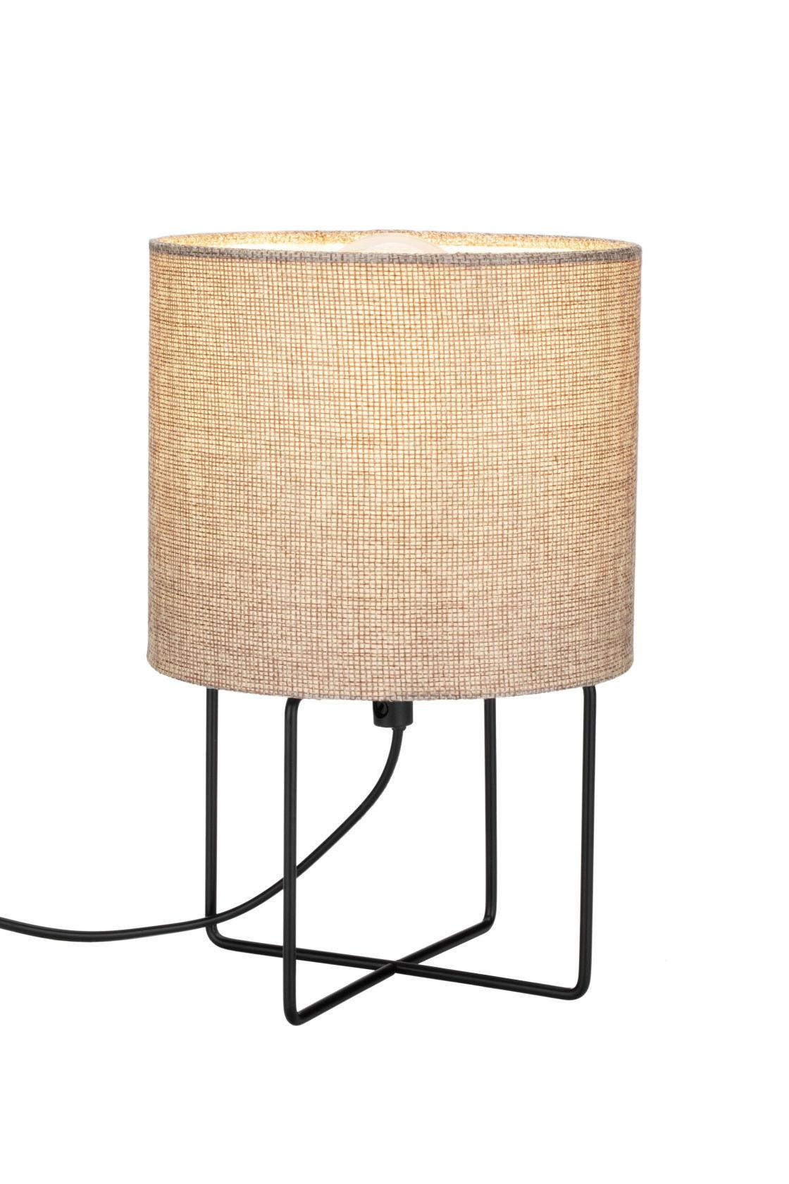 BORDSLAMPA 15,5/27 cm   - svart, Basics, metall/textil (15,5/27cm) - Boxxx